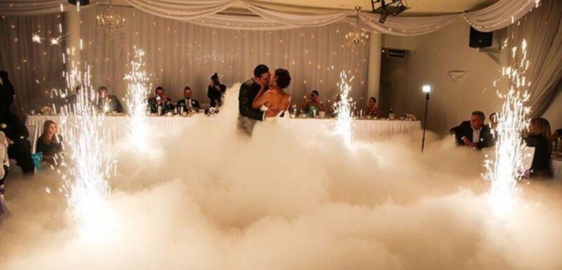 wedding DJ Los Angeles, custom lighting design, wedding lighting, event lighting, top wedding special effects, special gobo light projector, cloud fog machine