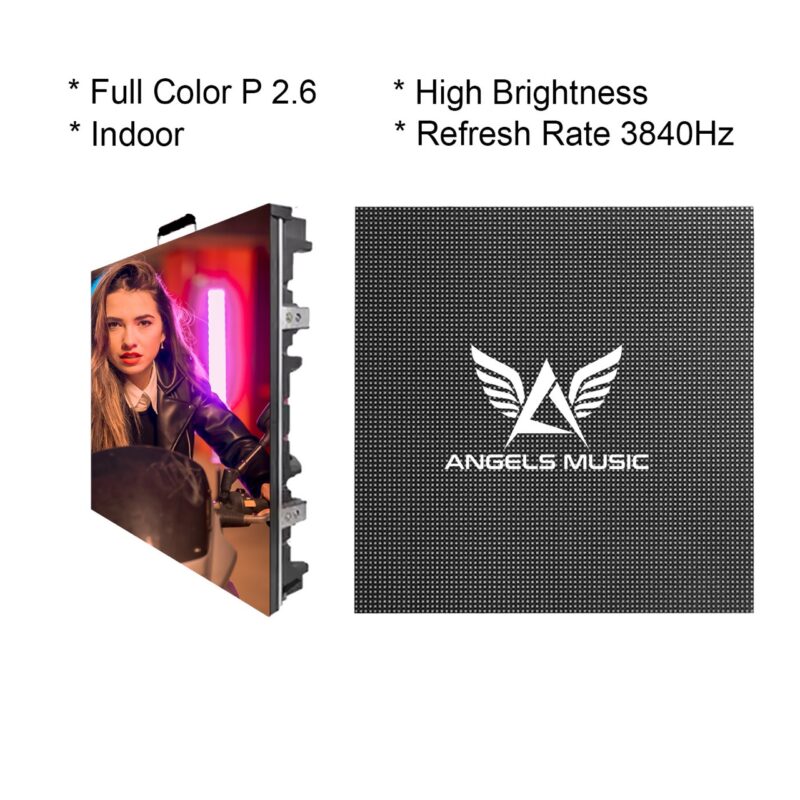 LED screen wall Rental 2.6 pixel pitch high brightness Los Angeles