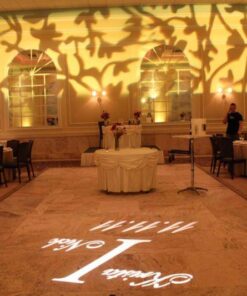 custom gobo projector lighting design, wedding lighting, event lighting, top wedding special effects, special gobo light projector