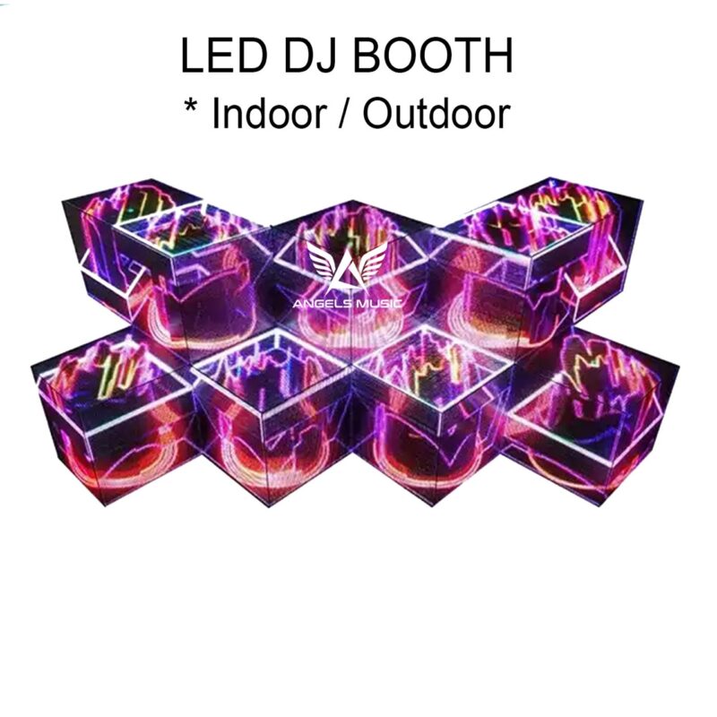 Led Screen DJ Booth Rental Los Angeles indoor and outdoor