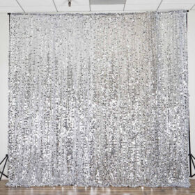 Silver Photo Booth Backdrop