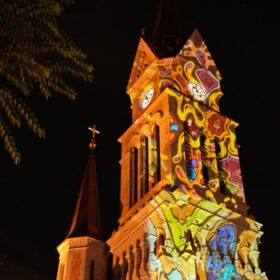 Projection Mapping on buildings Los Angeles