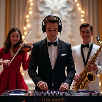 DJ With Live Musicians for events and weddings in Los Angeles audio visual gallery, תקליטן ישראלי לוס אנג׳לס