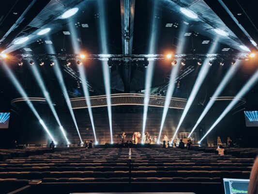 Event Lighting Trends 2025, innovative software, AI DMX lighting controllers, sustainable solutions, LED innovations, and Lasers