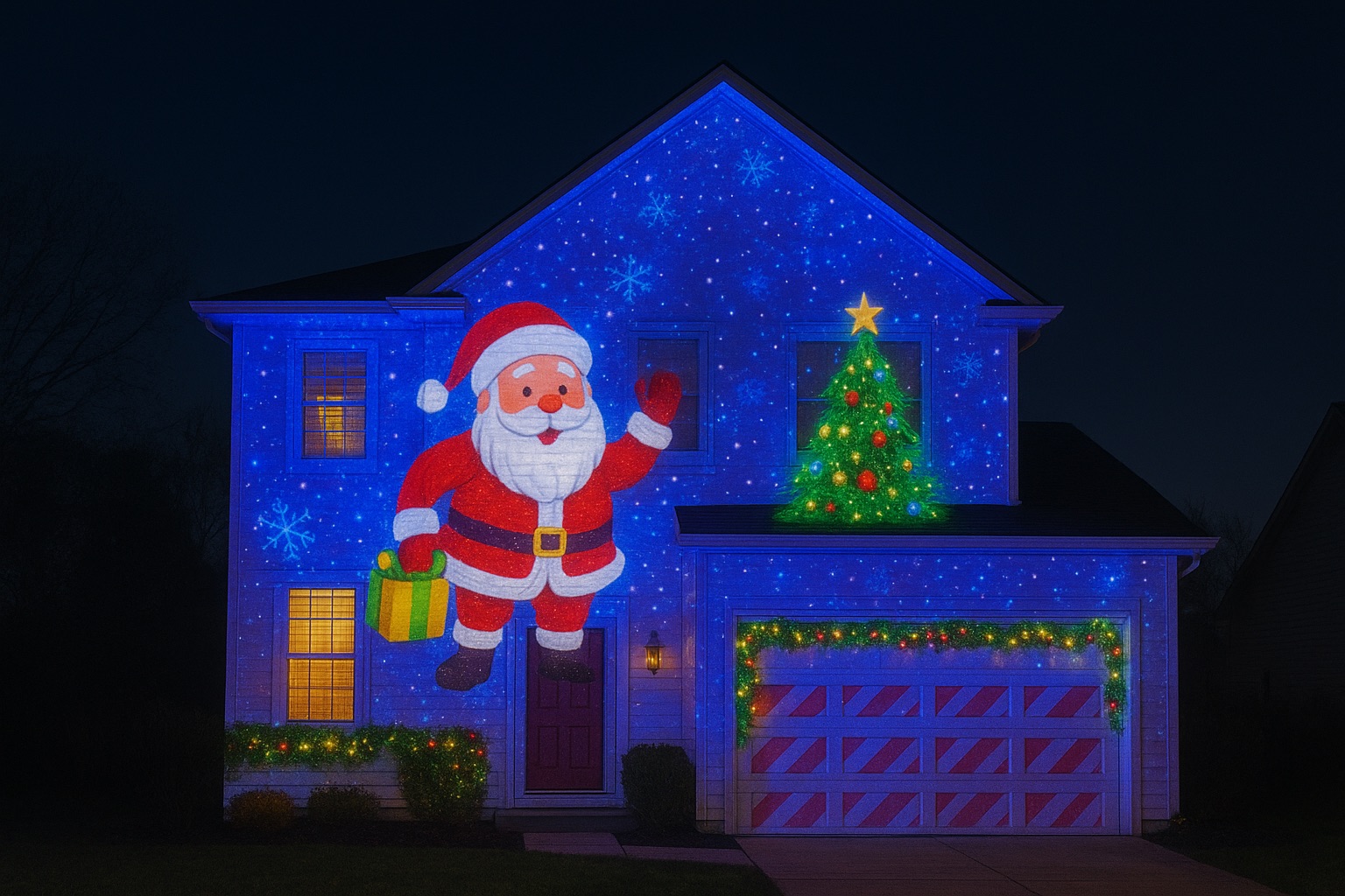 A Complete Guide to Professional Projection Mapping for Holiday House Displays